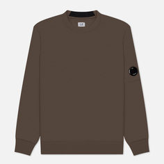 Мужская толстовка C.P. Company Diagonal Raised Crew Neck, цвет коричневый, размер XL