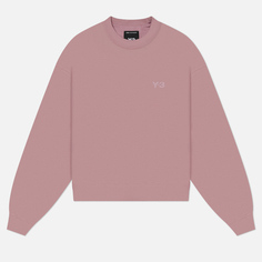 Женская толстовка Y-3 Brushed Terry Boxy Crew, цвет розовый, размер S