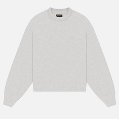 Женская толстовка Y-3 Brushed Terry Boxy Crew, цвет серый, размер XS