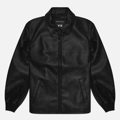 Мужская куртка бомбер Y-3 Pleather, цвет чёрный, размер S