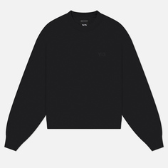 Женская толстовка Y-3 Brushed Terry Boxy Crew, цвет чёрный, размер S