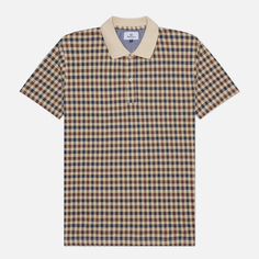 Мужское поло Aquascutum Active Club Check, цвет бежевый, размер S
