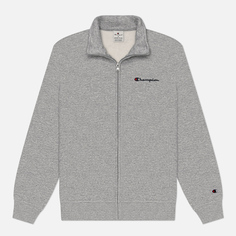 Мужская толстовка Champion Small Logo Full-Zip, цвет серый, размер M