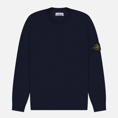 Мужской свитер Stone Island Light Pure RWS Wool Crew Neck, цвет синий, размер M