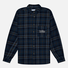 Мужская рубашка Butter Goods Swirl Plaid, цвет синий, размер XL
