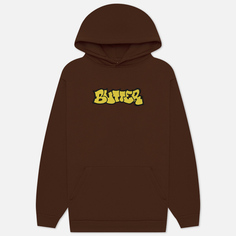 Мужская толстовка Butter Goods Perspective Applique Pullover Hoodie, цвет коричневый, размер L