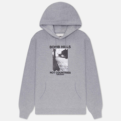 Мужская толстовка GX1000 Bomb Hills Not Countries Hoodie, цвет серый, размер XL