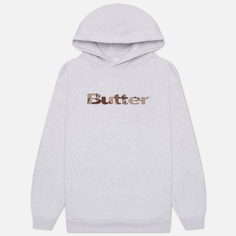Мужская толстовка Butter Goods Logo Camo Applique Pullover Hoodie, цвет белый, размер M