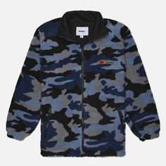 Мужская флисовая куртка Butter Goods Camo Sherpa, цвет синий, размер S