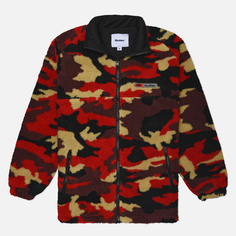 Мужская флисовая куртка Butter Goods Camo Sherpa, цвет красный, размер XXL