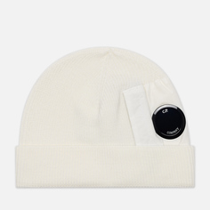 Шапка C.P. Company Extra Fine Merino Wool Lens, цвет белый