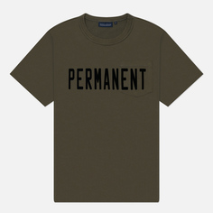 Мужская футболка EASTLOGUE Permanent Flocking One Pocket, цвет оливковый, размер XL