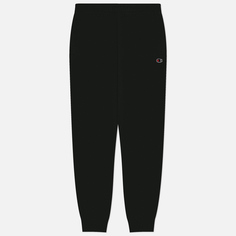 Мужские брюки Champion C Logo Soft Compact Fall Poly Fleece, цвет чёрный, размер XL