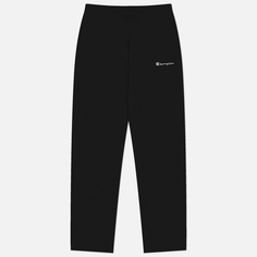 Мужские брюки Champion Small Logo Straight Hem, цвет чёрный, размер S