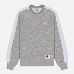 Мужская толстовка Champion Legacy Retro Sport Crew Neck, цвет серый, размер XXL