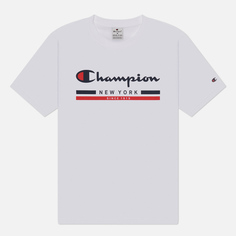 Мужская футболка Champion Graphic New York, цвет белый, размер L