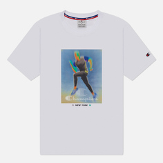 Мужская футболка Champion Legacy Retro Sport Print, цвет белый, размер L