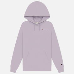 Женская толстовка Champion Small Logo Slim Fit Hoodie, цвет фиолетовый, размер XS