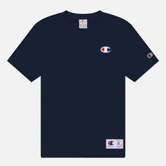 Мужская футболка Champion Legacy Retro Sport Crew Neck, цвет синий, размер M