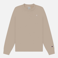 Женская толстовка Champion Tonal Small Logo Fleece Crew Neck, цвет бежевый, размер S