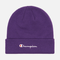 Шапка Champion Script Logo, цвет фиолетовый
