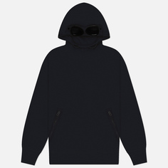 Мужская толстовка C.P. Company Diagonal Raised Fleece Goggle Hooded, цвет синий, размер XL