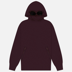 Мужская толстовка C.P. Company Diagonal Raised Fleece Goggle Hooded, цвет фиолетовый, размер L