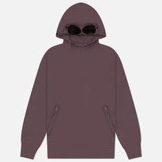 Мужская толстовка C.P. Company Diagonal Raised Fleece Goggle Hooded, цвет фиолетовый, размер S
