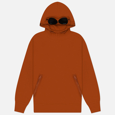 Мужская толстовка C.P. Company Diagonal Raised Fleece Goggle Hooded, цвет оранжевый, размер XXL