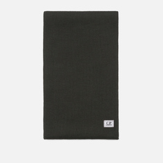 Шарф C.P. Company Re-Wool Knit, цвет оливковый