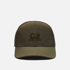 Кепка C.P. Company Chrome-R Goggle Garment Dyed, цвет оливковый, размер M