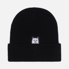 Шапка RIPNDIP Lord Nermal Ribbed, цвет чёрный