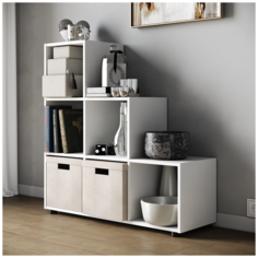 (Как у IKEA) Стеллаж Kvadro-6 для дома и офиса Ru Home24