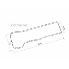 Прокладка клапанной крышки NS QG15DE, QG18DE, 02- Y11/B15/V10/W11/P12 SAT K13270-AU300 | цена за 1 шт