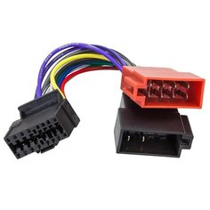 ISO разъём для магнитолы JVC, SONY (-2012) 16 pin to ISO, AurA AWU-JV01