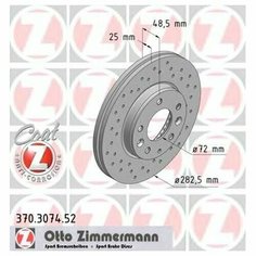Тормозной диск передний Zimmermann 370307452 для Mazda 6