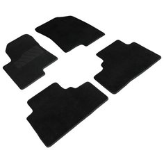Ворсовые LUX коврики в салон Seintex для Haval Jolion 2020-н. в. (черные, 96198)