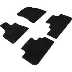 Коврики в салон автомобиля комплект Lexus RX IV 2015-н. в. черные ворсовые LUX (лексус эрикс 4) Sei Ntex