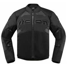 Icon Contra 2 черная мотокуртка (цвет: черный, размер: xl)