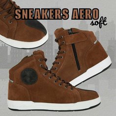Кеды мотоциклетные кожаные AERO Soft Brown MadBull - 46