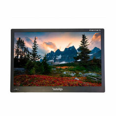 Портативный телевизор 1440x900, телевизор Eplutus 175=TD (17”) 17 HD, черный. Телевизор с цифровым тюнером и аккумулятором 4000 мАч.
