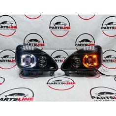 Фары передние на ГАЗель Бизнес 3.0 Bi-Led черная маска в стиле Porsche комплект Parts Line