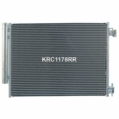 Радиатор кондиционера Lada Vesta, X-Ray (Лада Веста, Х-Рей) / Dacia Duster, Dokker, Lodgy, Logan, Sandero (Дачия Дастер, Доккер, Лодги, Логан, Сандеро) / Renault Captur, Clio (Рено Каптюр, Клио) Krauf