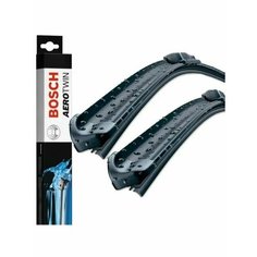 Щетки стеклоочистителя BOSCH бескаркасные Aerotwin 650/530мм крепление кнопка (Push button), 3397007225