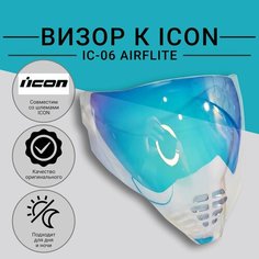 Визор к шлему ICON IC06 Airflite Прозрачный Голубой/красный.