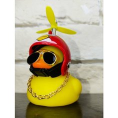 Утка в шлеме Angry Birds Энгри Бердз в машину с креплением на велосипед и с подсветкой, утка с пропеллером, подарок, Тик Ток Уточка в шлеме Кигурумия