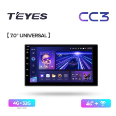 Магнитола Teyes CC3 4/32 2din universal 7" ( без рамки )