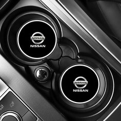 Коврик в подстаканник автомобиля NISSAN, 2 шт Нет бренда