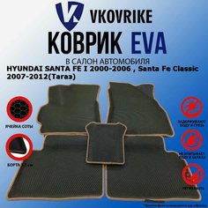 Коврики для HYUNDAI SANTA FE I 2000-2006 , Santa Fe Classic 2007-2012(Тагаз) ВКоврике