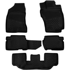 Коврики 3D в салон TOYOTA Wish 4WD (25), 2009-2012, 2012-, Мв, правый руль, 5 шт. (полиуретан) / Тойота Виш Element